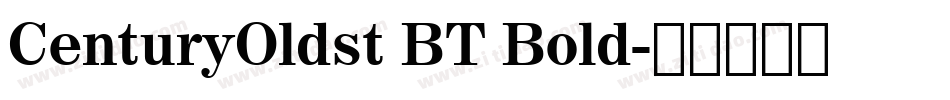 CenturyOldst BT Bold字体转换